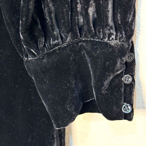 REISS NEW Bianca Black Velvet Mini Dress US Size 10 $345 - Picture 8 of 13
